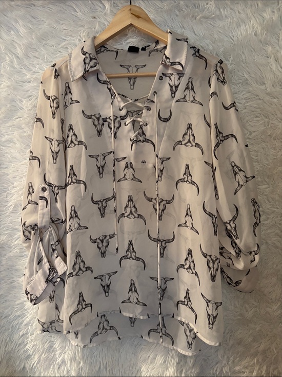 Cruel Girl Tops - Cruel Girl Western Blouse Size Large